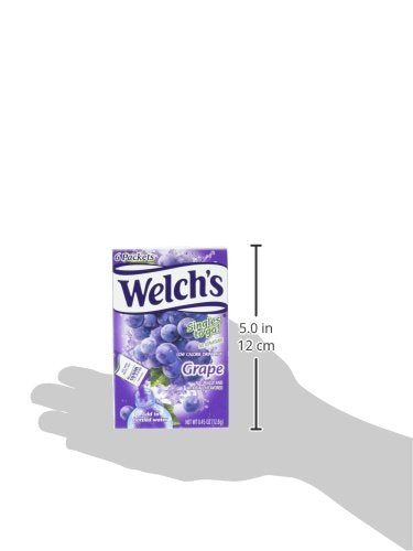 Welch's Singles To Go Water Drink Mix - Grape Powder Stick Packets (12 Boxes with 6 Packets Each