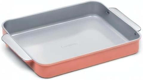 Caraway Non-Stick Ceramic 9”x13” Rectangle Pan - Naturally Slick Ceramic Coating - Non-Toxic, PTFE