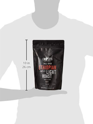 Ethiopian Bold Light Roast Coffee, Gourmet Single-Origin Coffee Beans from Ethiopia, Whole Bean