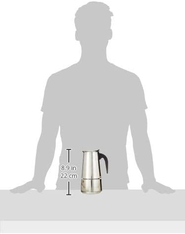 Mixpresso 9 Cup Greca Stovetop Espresso Pot 450ml/15oz, Moka Pot with Coffee Percolator Design