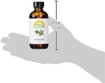 Sun Essential Oils - Wintergreen 4oz Bottle for Humidifier, Diffuser, Aromatherapy, Soap and Candle