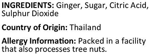 Anna and Sarah Dried Crystallized Ginger in Resealable Bag, 1 Lb.