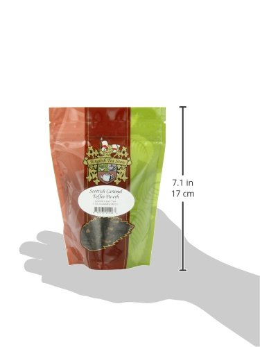 Scottish Caramel Toffee Pu-erh Tea Pouches - 4oz | Loose Leaf Black Tea Blend | Sweet Caramel and