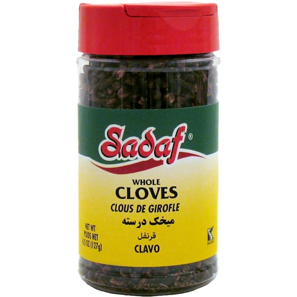 Sadaf Cloves Whole - Whole Cloves for Cooking and Food Flavoring - Clavos de Olor - Kosher - 4.5 Oz