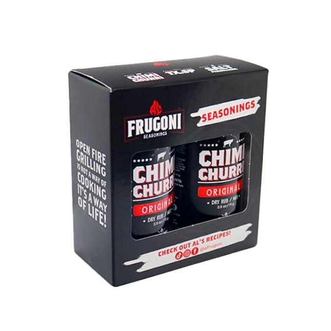 Al Frugoni- Chimichurri Combo- Original and Spicy- Rub, condiment,sauce and marinade (Chimi Churri