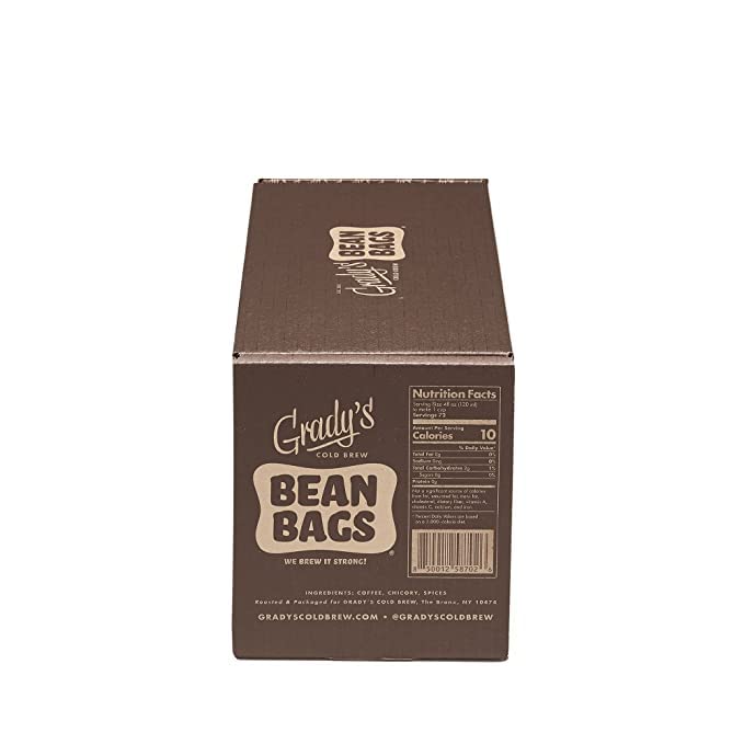 GRADY’S COLD BREW, French Vanilla, 100% Arabica Ground Coffee & Chicory Pouches | SIX Bundles of 4