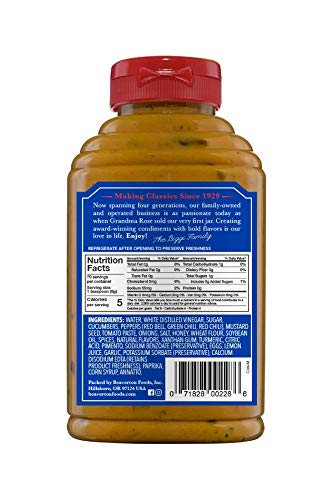 Beaver Coney Island Hot Dog Mustard, 12.5 Ounce Squeeze Bottle (Pack of 6)