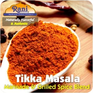 Rani Tikka Masala Indian 7-Spice Blend 16oz (1lb) 454g PET Jar ~ All Natural | Salt-Free | Vegan |