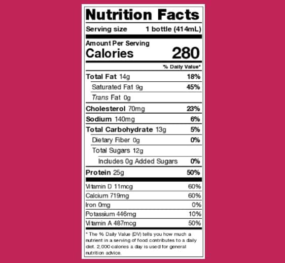 Darigold FIT High Protein Whole Ultra-Filtered Milk - Lactose Free, 25g Protein, 40% Less Sugar