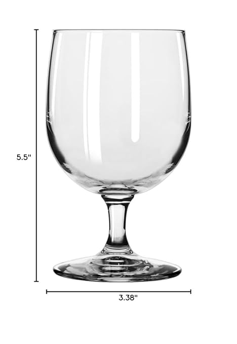 Libbey 8556SR Bristol Valley 12 Ounce Goblet - 24 / CS