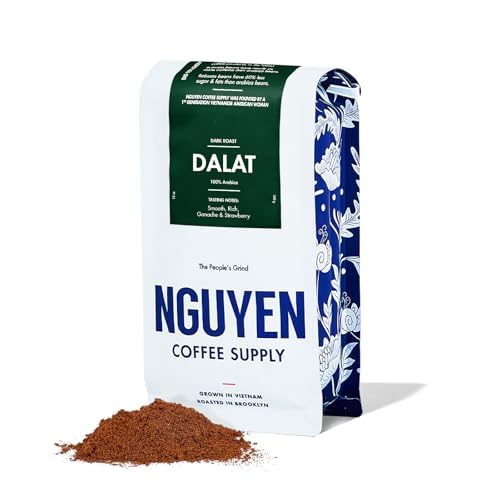 Nguyen Coffee Supply - Dalat Arabica: Dark Roast Premium Ground Coffee Beans, Vietnamese Single
