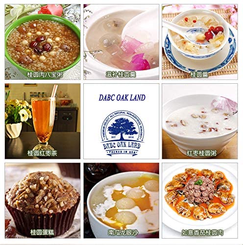 1 LB/Bag Dried Longan, DABC OAK LAND Natural Premium Thailand Sun Dried Longan High Nutrition