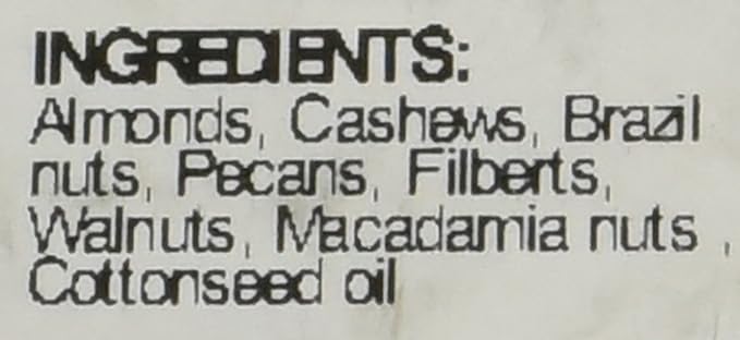 Sincerely Nuts Roasted & Unsalted Mixed Nuts (1 LB) Almonds, Cashews, Brazil Nuts, Hazelnuts &
