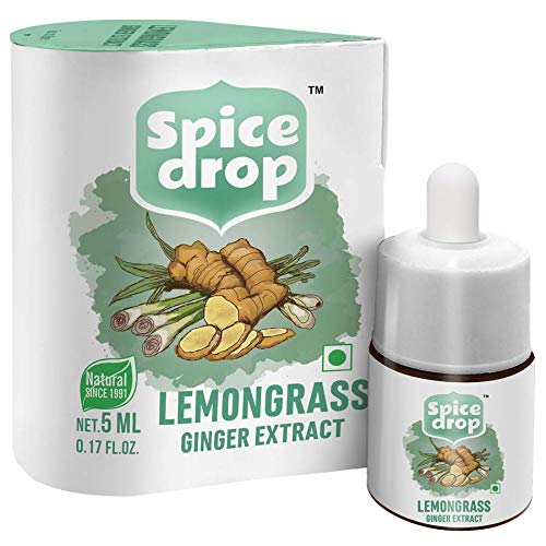 Spice Drop Lemongrass Ginger Natural Extract | Best for Tea, Soups, Salad Dressings, Shakes | 0.17