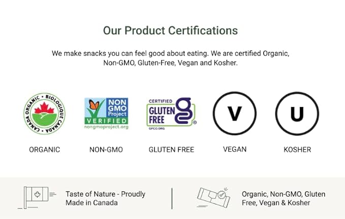 Taste of Nature - Organic 2g Sugar Peanut Caramel - Low Sugar Snack and Breakfast Bar, High Fiber