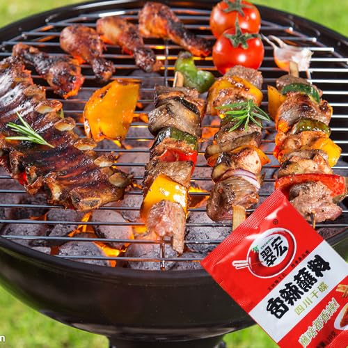 Chinese chili dipping powder 3.52 oz/100g(built-in 10 pack), szechuan HotPot,BBQ Dipping material