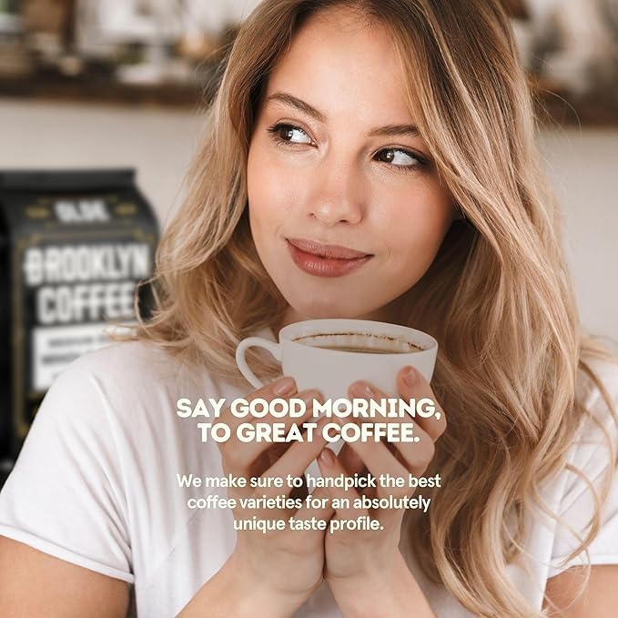 BROOKLYN COFFEE Whole Bean, House Blend Medium Roast (5lb) Balanced, Breakfast, Classic - Fresh