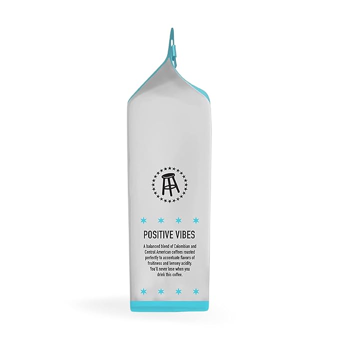 Stella Blue Whole Bean Coffee, Positive Vibes Blend, Light Roast, Vanilla and Fruity Notes, 100%