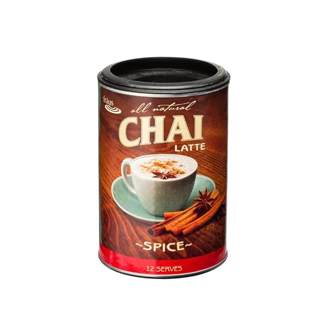 Fraus Spice Chai Latte Powder 240g – Aromatic Spiced Tea Blend for Lattes, Chai Drinks & Recipes