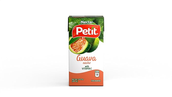Petit Guava Nectar, 200 ml (Pack of 24) ??Refreshing Tropical Fruit Beverage