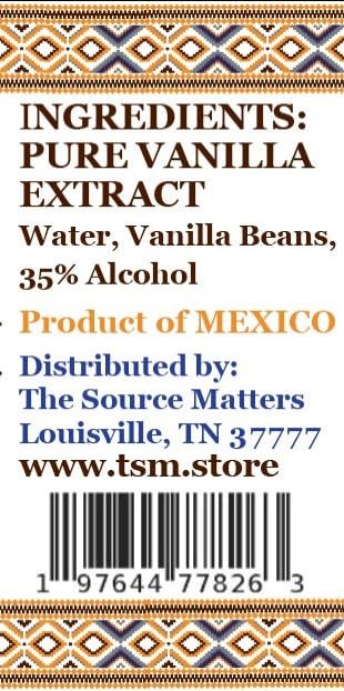 Vanilla Extract Trio Gift Box by The Source Matters | Totonac, Aztec & Papua New Guinea Vanilla | 3