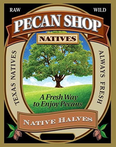 Pecan Shop Raw Unpasteurized Shelled Texas Native Pecans, Wild-Harvested and Tested Pesticide-Free