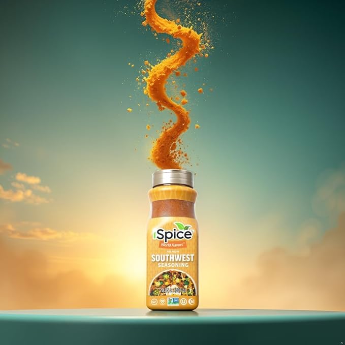 iSpice Blend | Southwest Seasoning | 20.95 oz | Mixed Spice & Seasoning | Bulk Size | Halal |