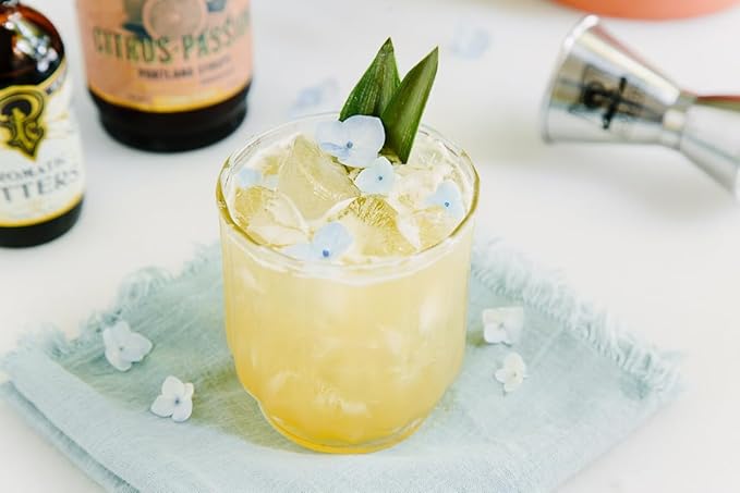 Portland Syrups Citrus-Passion Syrup - Craft Tropical Sensations for Cocktails, Mocktails, Soda