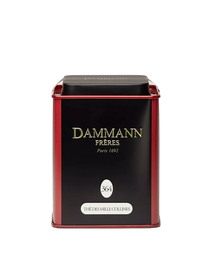 Dammann Freres Loose Leaf, Thé des Mille Collines (Chaï), Premium Gourmet French Black Tea, Blend