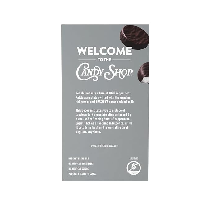 Candy Shop Cocoa YORK Peppermint Pattie Cocoa Mix Hot Chocolate Make Hot or Iced Cocoa Made With