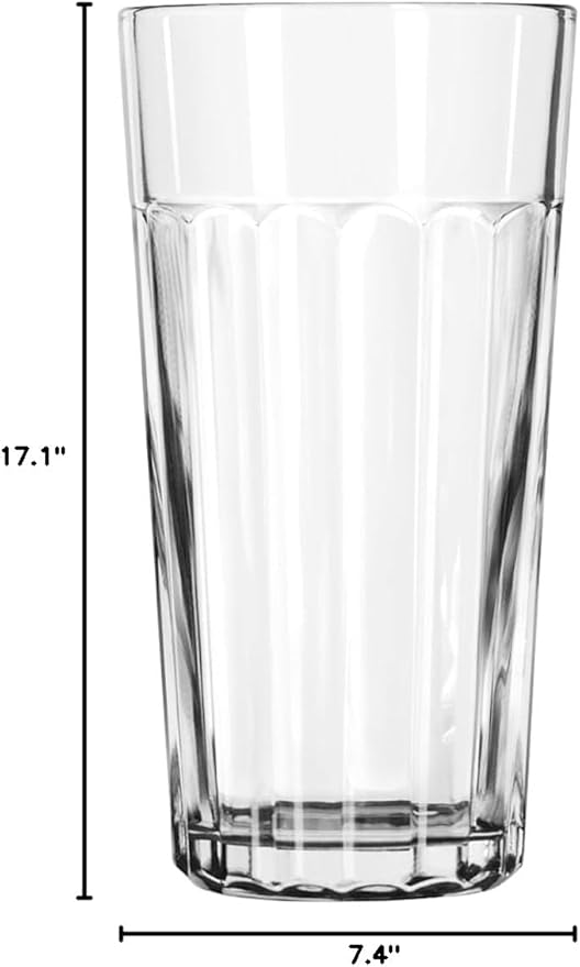 Libbey 15645, Duratuff Panel Tumbler Glass, 24 Ounce (15645LIB) Category: Iced Tea and Soda Glasses