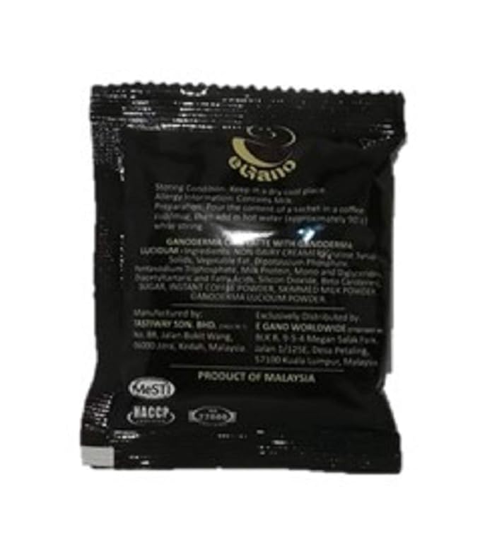 3 Boxes eGano Premium Ganoderma Cafe Latte Instant Coffee With Ganoderma Lucidum Extract (21g x 20