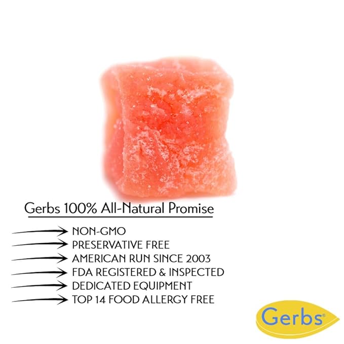 Gerbs Lightly Sweetened Dried Papaya Cubes 4 lbs. | Unsulfured, No Additives, Resealable Bag |