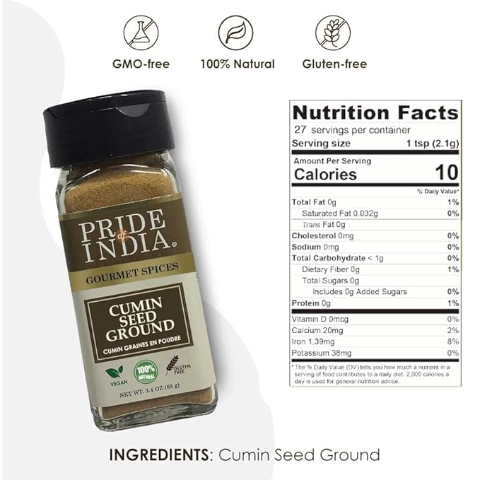 Pride of India – Cumin Seed Ground – Traditional Indian Spice – Seasoning spice for
