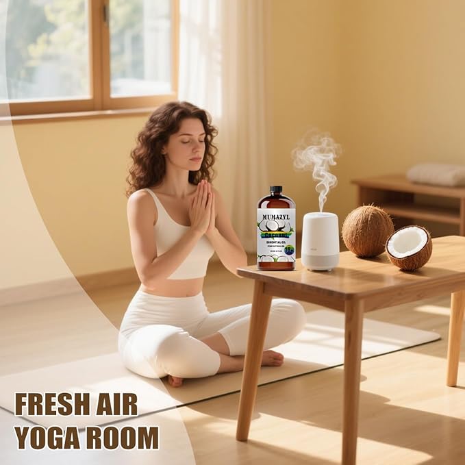 Coconut Essential Oil, Coconut Oil 16 Fl Oz 480ML for Diffuser Humidifier Yoga Cleaning DIY Candle