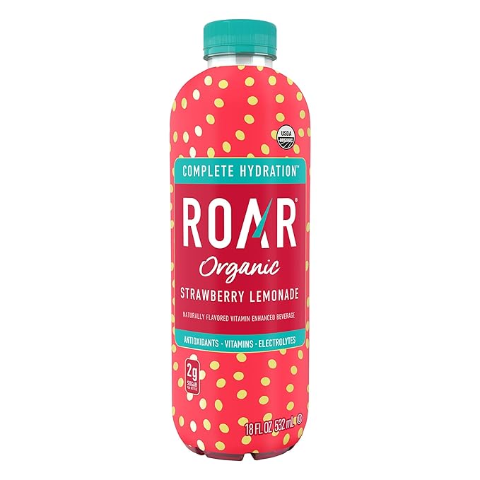 ROAR Complete Hydration Organic - Electrolyte Drinks Loaded with Vitamins C, B5, B12 - Non-GMO