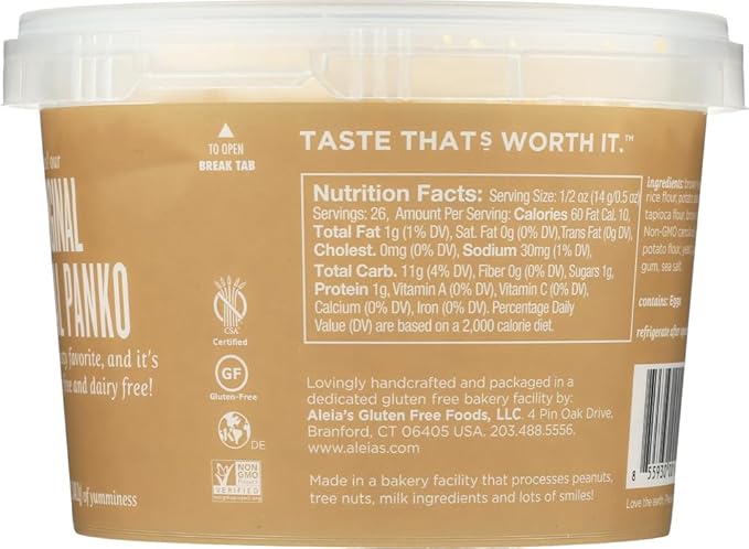 Aleia's Gluten-Free Real Panko, Original - Case of 6