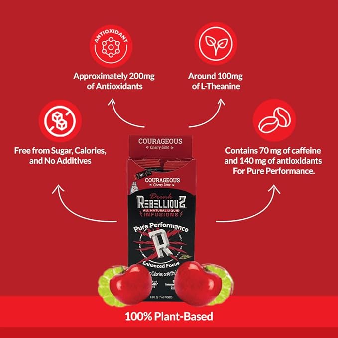 Rebellious Organic Energy Drink Mix Pure Performance Bundle (4 Pack Bundle, 10 Counts Each) ??0