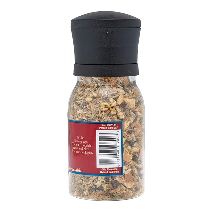 Olde Thompson Chicken Grilling Seasoning Grinder, Rosemary Spice Blend with a Hint of Citrus, 3.75