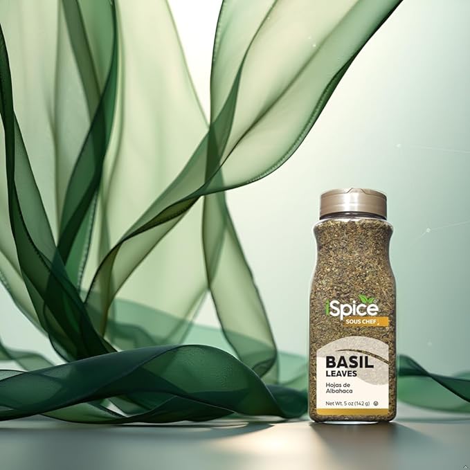 Herb Spice | Basil Leaves | 5 oz | Bulk Size | Kosher | Aromatic Herb