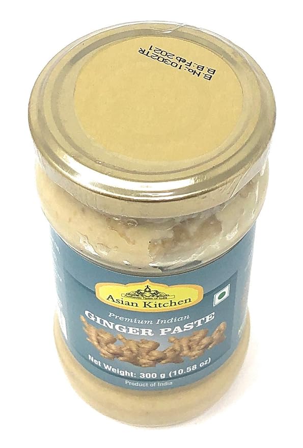 Asian Kitchen Ginger Cooking Paste 10.5oz (300g) Glass Jar ~ Vegan | Gluten Free | NON-GMO | No