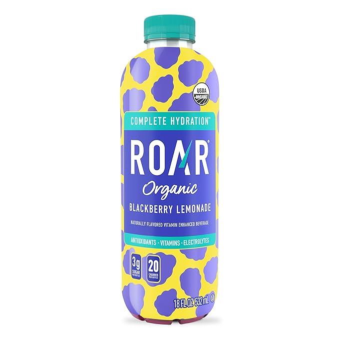 ROAR Complete Hydration Organic - Electrolyte Drinks Loaded with Vitamins C, B5, B12 - Non-GMO