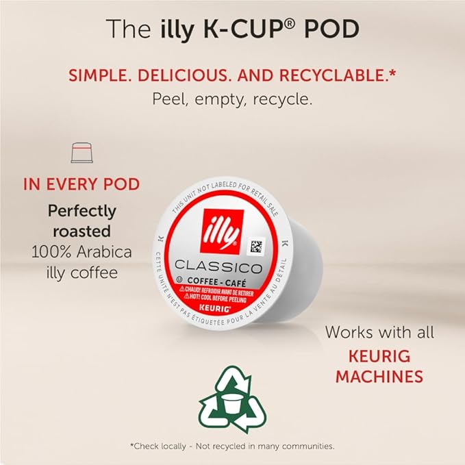 Illy Forte K Cup Coffee Pod, Bold And Intense, Extra Dark Roast, Made With 100% Arabica Beans