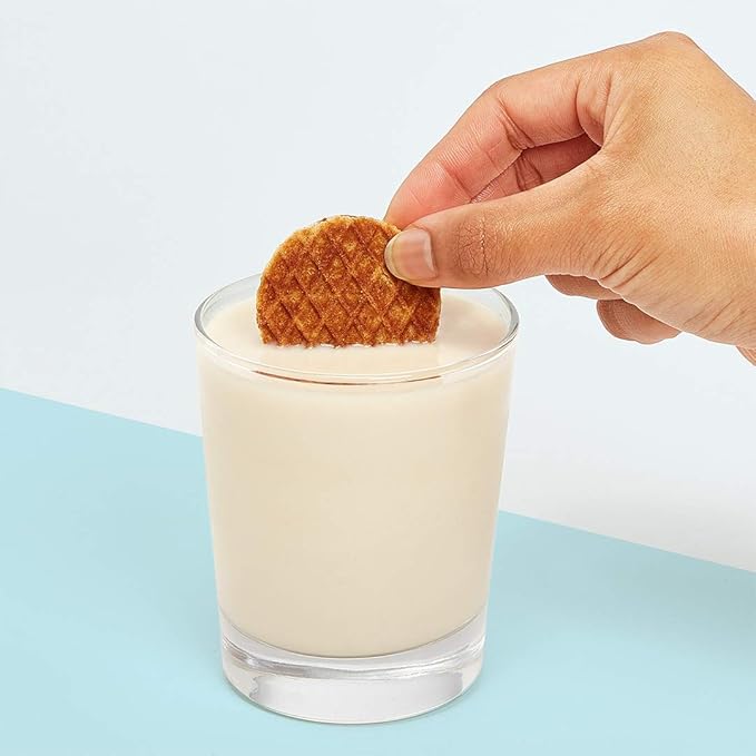 Rip Van Wafels Dutch Caramel & Vanilla Mini Stroopwafels - Low Carb Snacks (3g Net Carbs) - Non GMO
