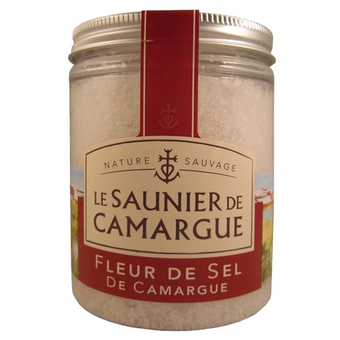 Le Saunier Fleur de Sel de Camargue Clear Plastic Jar 8.8 oz