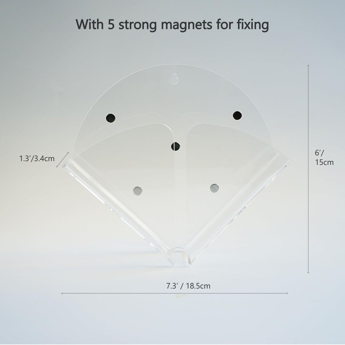 Yeaco Magnetic Transparent Acrylic Coffee Filter Holder with Wall Mount Hole, Coffee Paper Storage