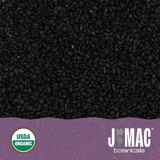 J Mac Botanicals, Organic Nigella Seeds (1 Pound), USDA Certified, black cumin seed, Nigella