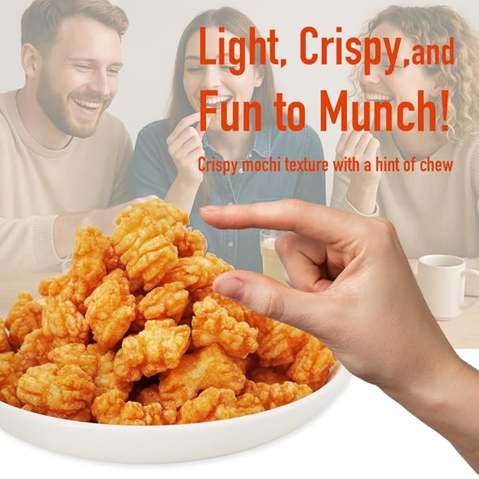 Mochi Rice Nuggets ??Japanese Honey Glazed Crackers, Sweet & Crispy Snack, 140g (4.9oz) NON-GMO