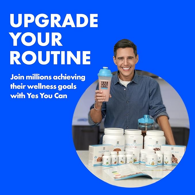 Yes You Can! Meal Replacement Shake - 20G Protein, 5G Fiber, 21 Vitamins & Minerals - Meal