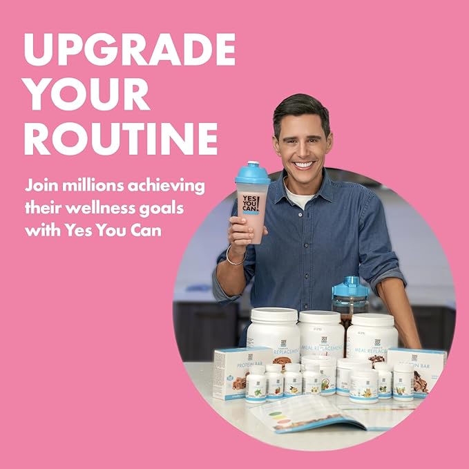 Yes You Can! Meal Replacement Shake - 20G Protein, 5G Fiber, 21 Vitamins & Minerals - Meal